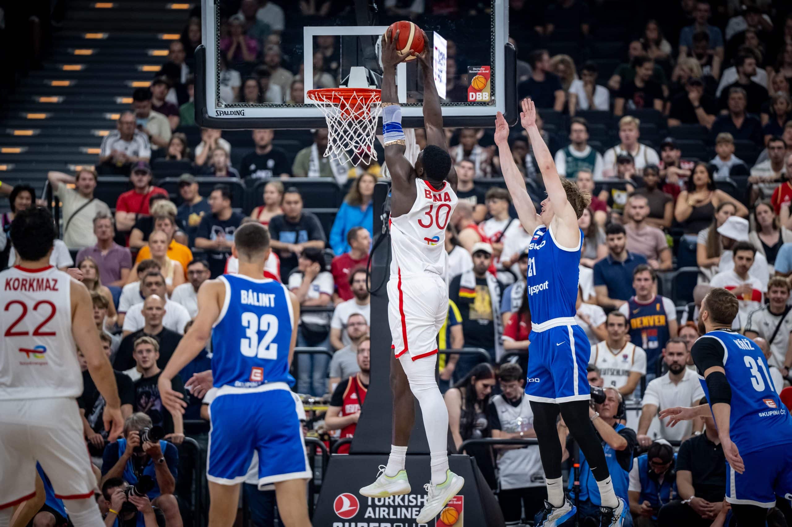 Basketball München 16.08.2025
Testspiel Freundschaftsspiel 
DBB Länderspiel Männer Herren
Supercup Tag 2
Spiel um Platz 3
Tschechien (CZE) - Türkei (TUR)

Foto: Tilo Wiedensohler/camera4