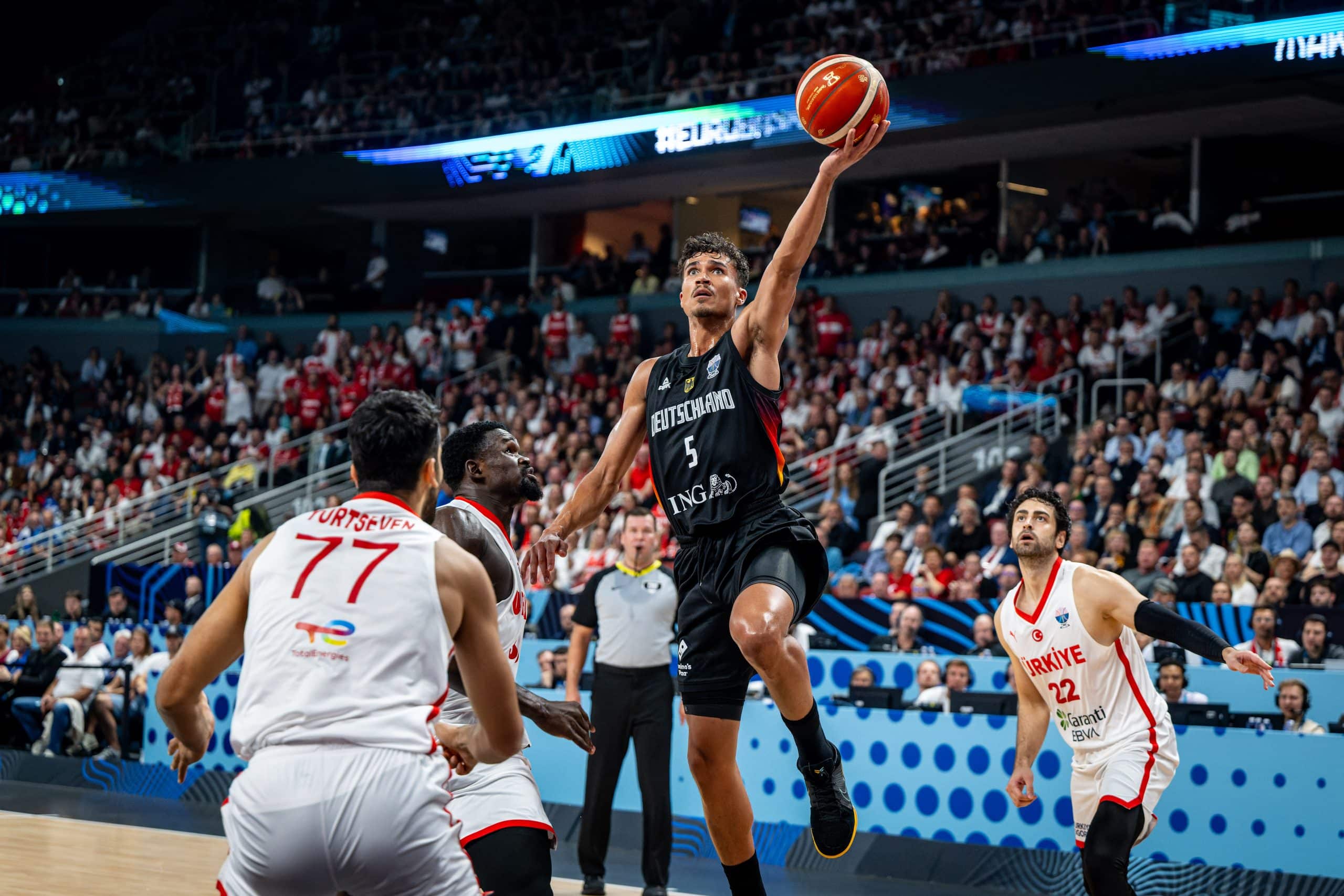 Basketball Riga 14.09.2025
DBB Länderspiel Männer Herren
EuroBasket 2025
Finale
Türkei (TUR) - Deutschland (GER)

Foto: Tilo Wiedensohler/camera4