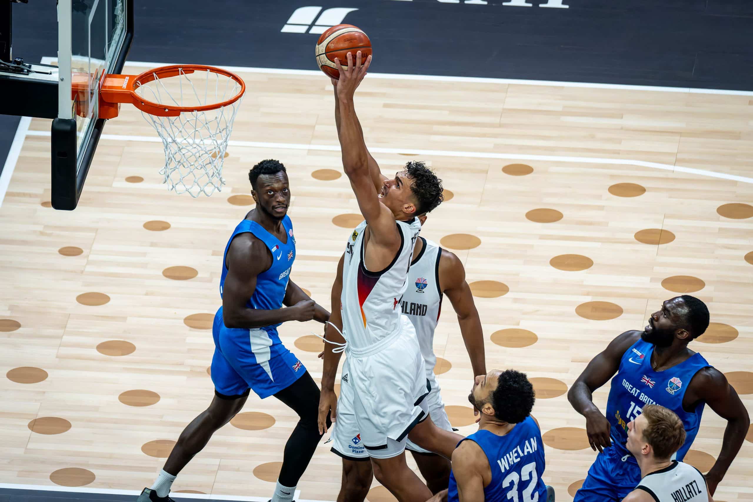 Basketball Tampere 01.09.2025
DBB Länderspiel Männer Herren
EuroBasket 2025
Vorrunde
Deutschland (GER) - Großbritannien (GBR)
Tristan Da Silva (Deutschland, No.05)
Foto: Tilo Wiedensohler/camera4
